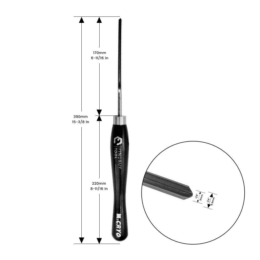 1/4" Bowl Gouge Wood Lathe Turning Tool M2 Cryo HSS - FindBuyTool