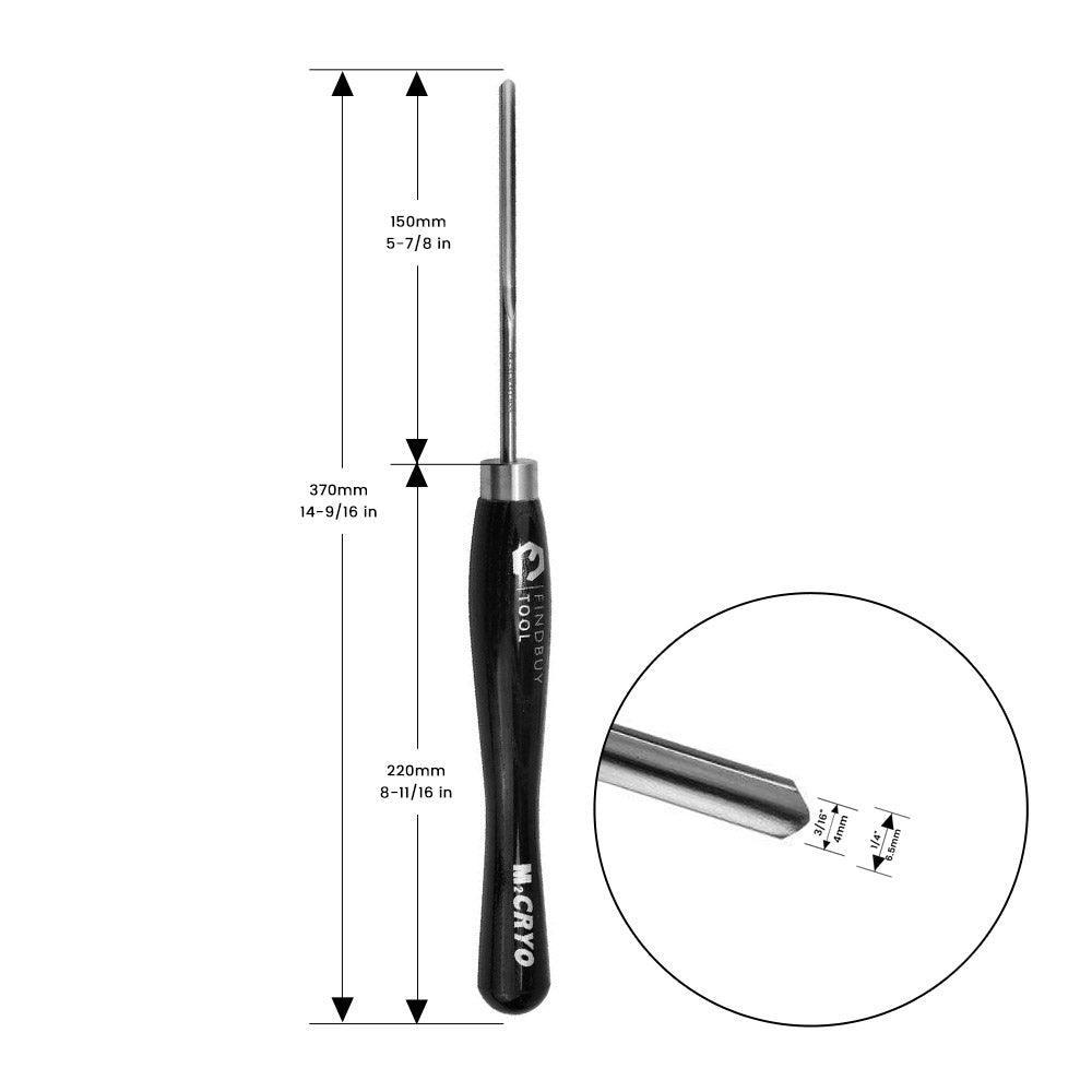 1/4" Spindle Gouge Wood Lathe Turning Tool M2 Cryo HSS - FindBuyTool