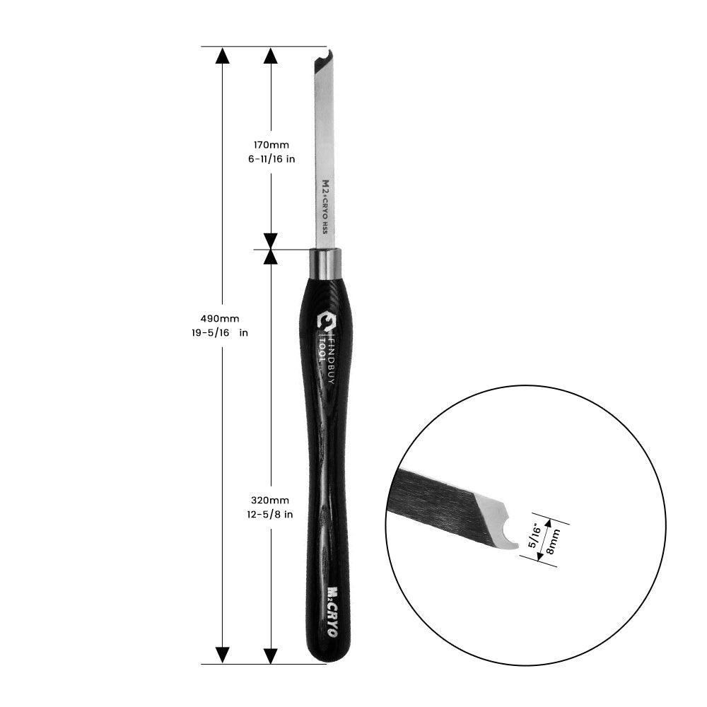 5/16" (8mm) Captive Ring Tool Wood Lathe Turning Tool M2 Cryo HSS - FindBuyTool