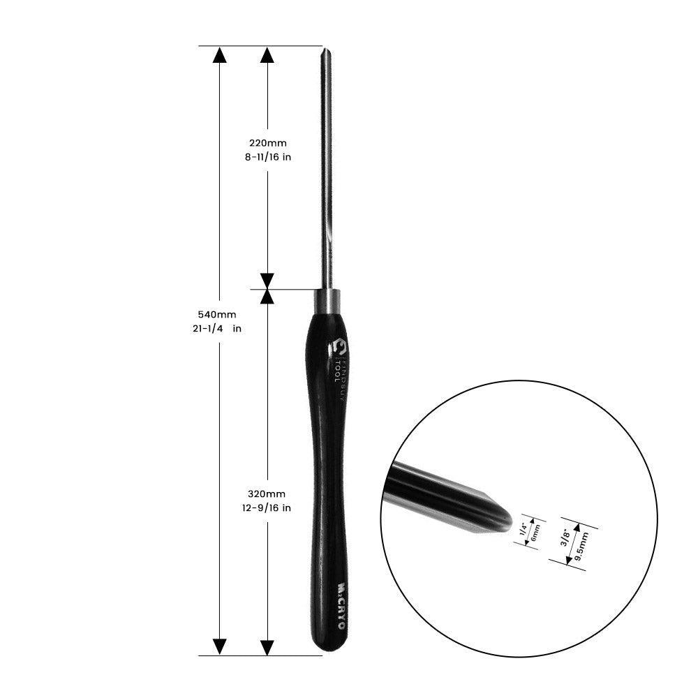 3/8" Bowl Gouge Wood Lathe Turning Tool M2 Cryo HSS - FindBuyTool