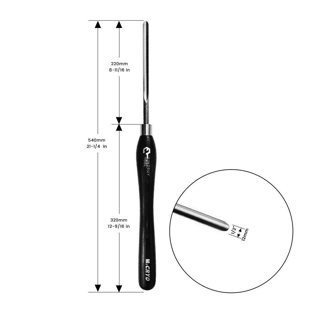 1/2" Spindle Gouge Wood Lathe Turning Tool M2 Cryo HSS - FindBuyTool