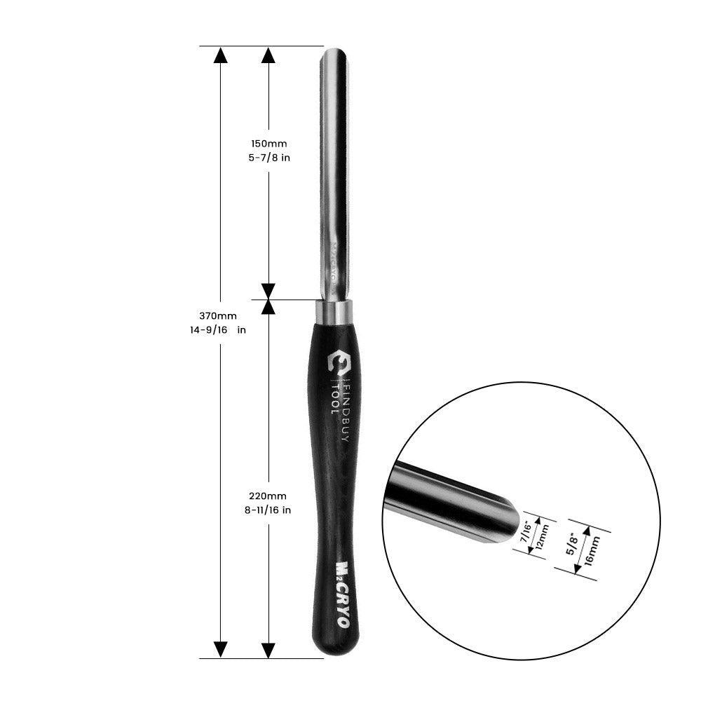 5/8" Spindle Gouge Wood Lathe Turning Tool M2 Cryo HSS, Continental Style - FindBuyTool