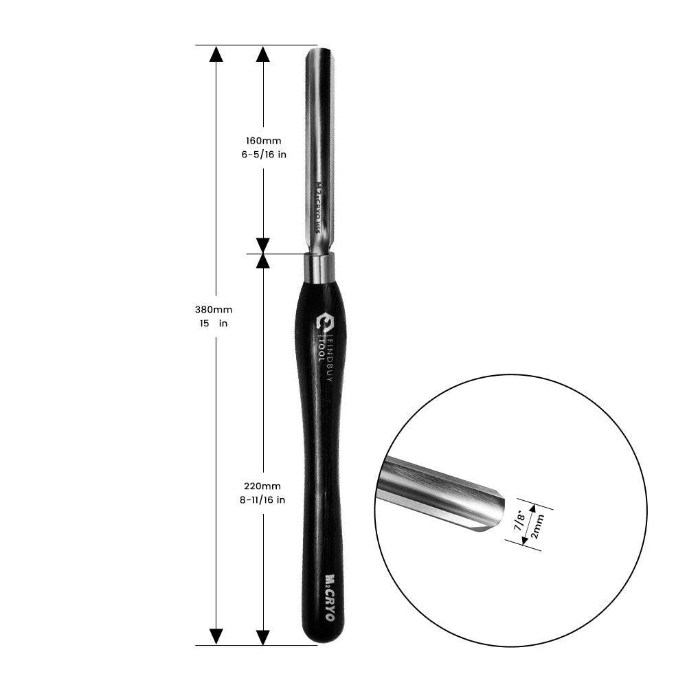7/8" Spindle Gouge Wood Lathe Turning Tool M2 Cryo HSS, Continental Style - FindBuyTool