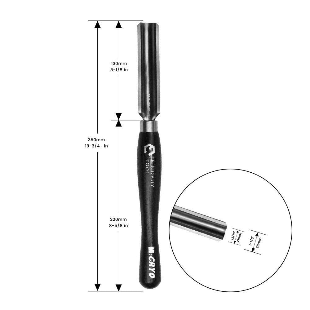 1-1/8" Spindle Roughing Gouge Wood Lathe Turning Tool, M2 Cryo HSS - FindBuyTool
