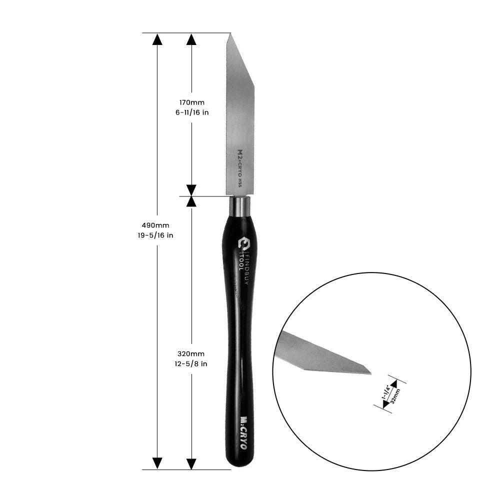 1-1/4" Parting Tool Wood Lathe Turning Tool M2 Cryo HSS - FindBuyTool