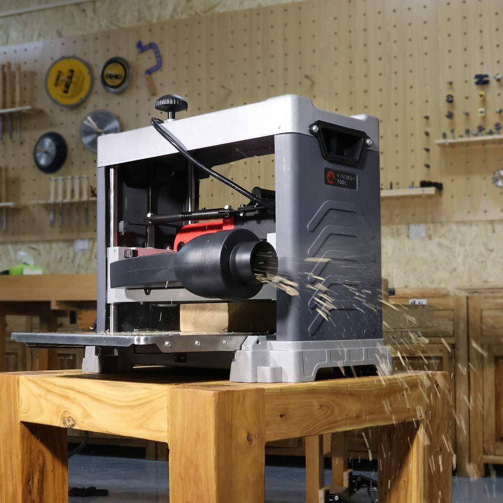 FindBuyTool FB131 13" Benchtop Wood Thickness Planer, Three-Knife - FindBuyTool