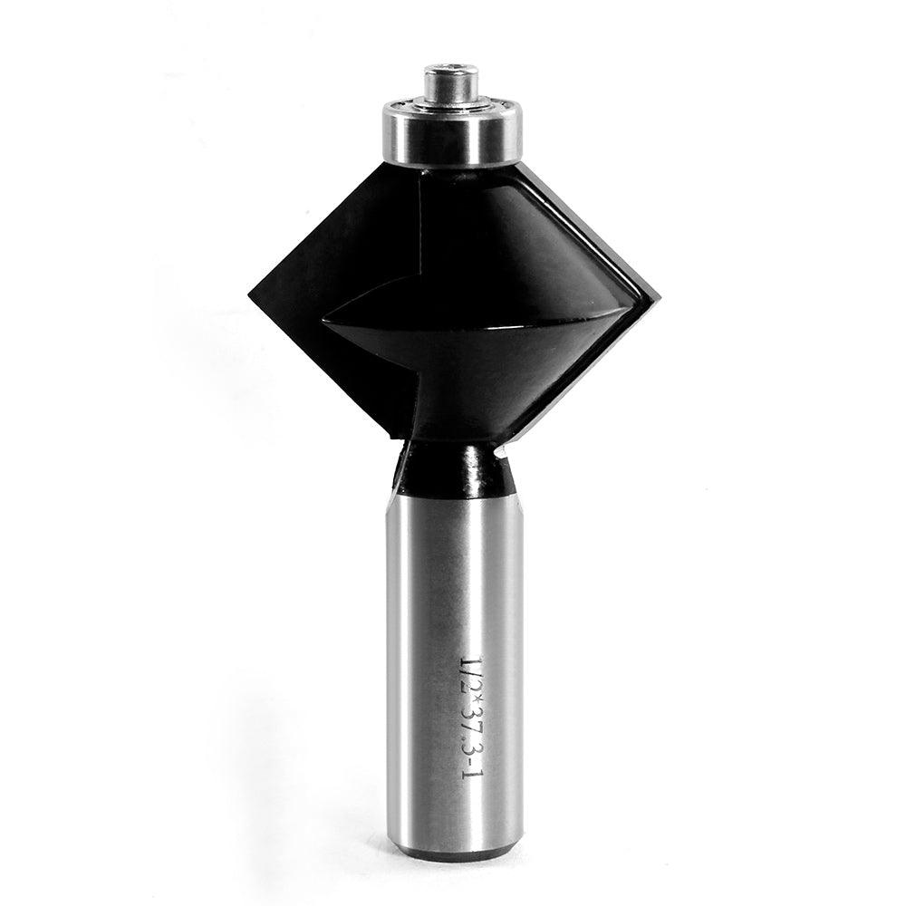 Edge Banding Tongue and Groove V Shape Router Bit Set - FindBuyTool