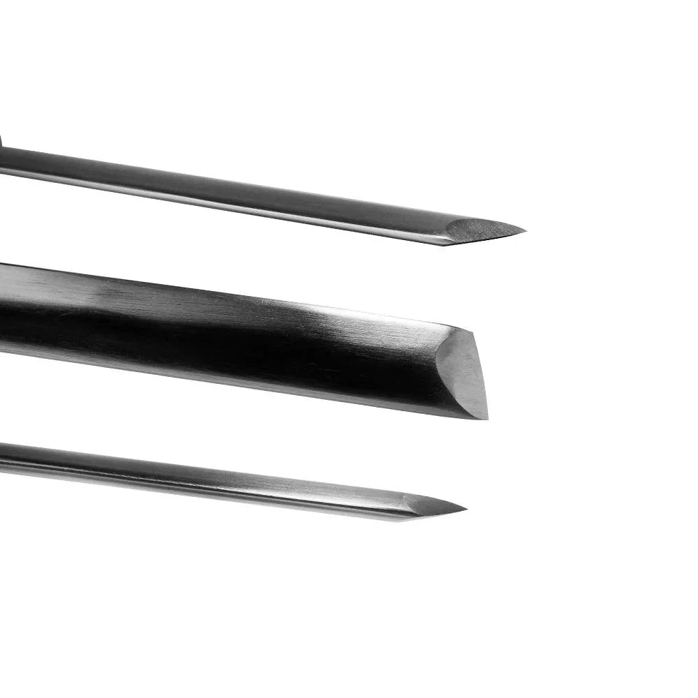Herramienta de torneado de torno de madera con cincel oblicuo ovalado de 3/4 "M2 Cryo HSS - FindBuyTool