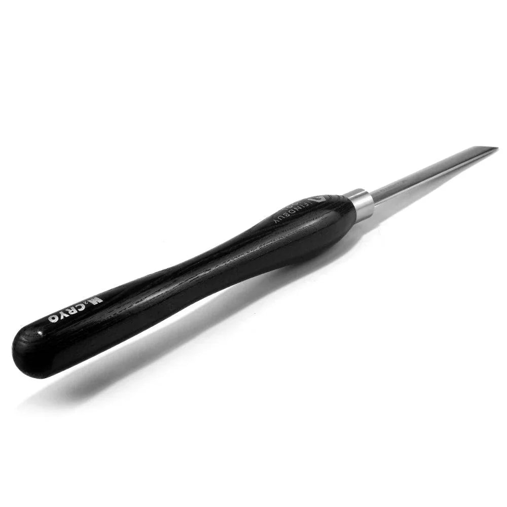 Herramienta de torneado de torno de madera con cincel oblicuo ovalado de 3/4 "M2 Cryo HSS - FindBuyTool