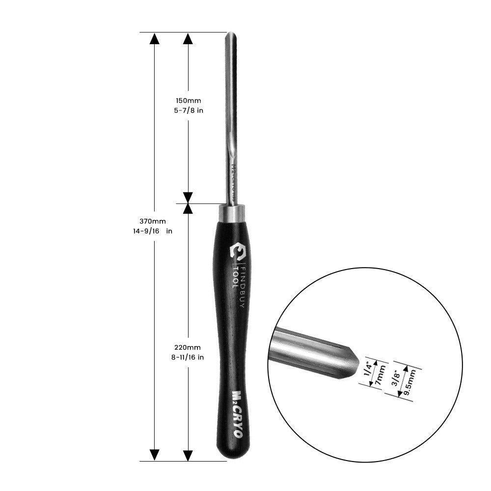 3/8" Spindle Gouge Wood Lathe Turning Tool M2 Cryo HSS - FindBuyTool