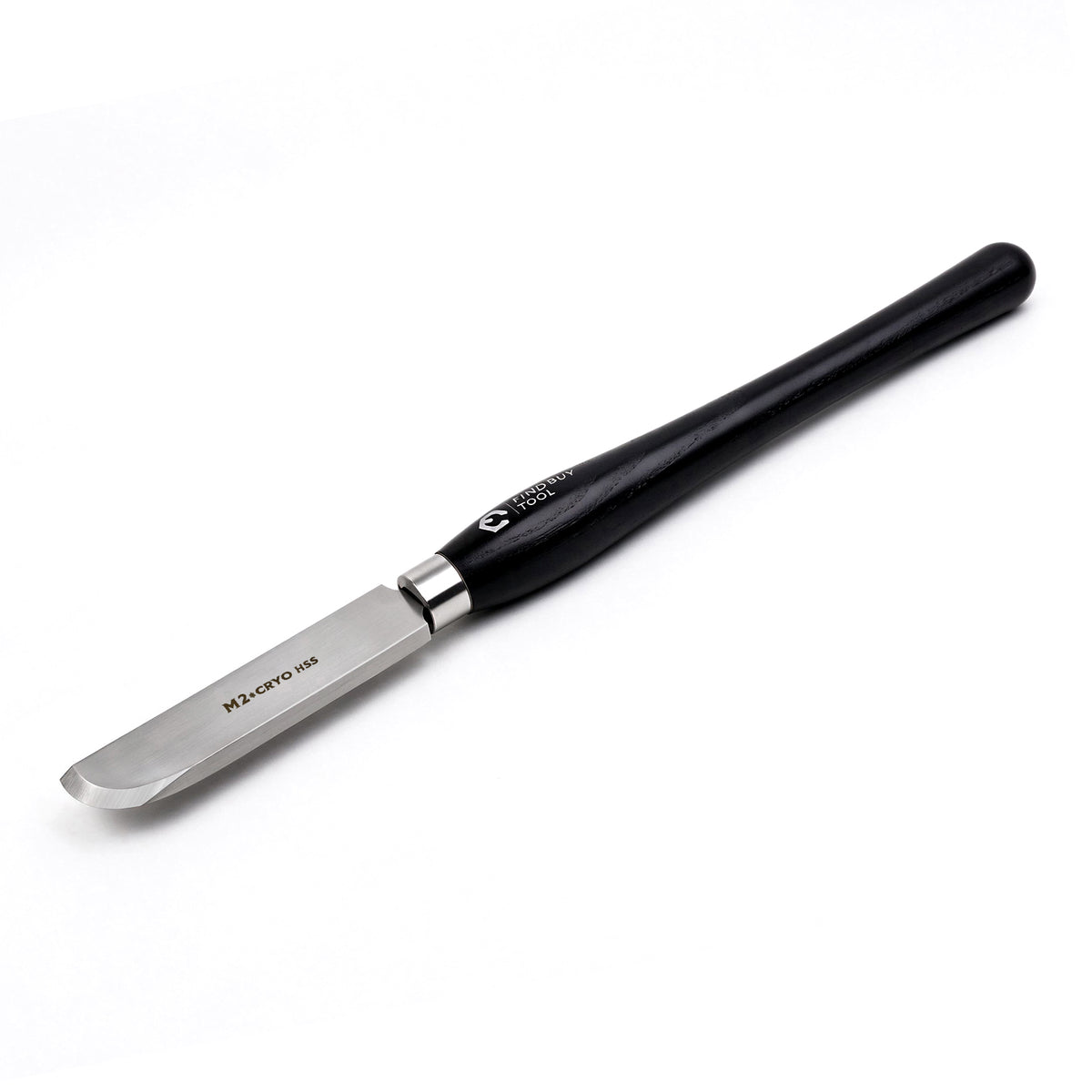 1-1/2" Curved Negative Rake Scraper Wood Lathe Turning Tool M2 Cryo HSS - FindBuyTool