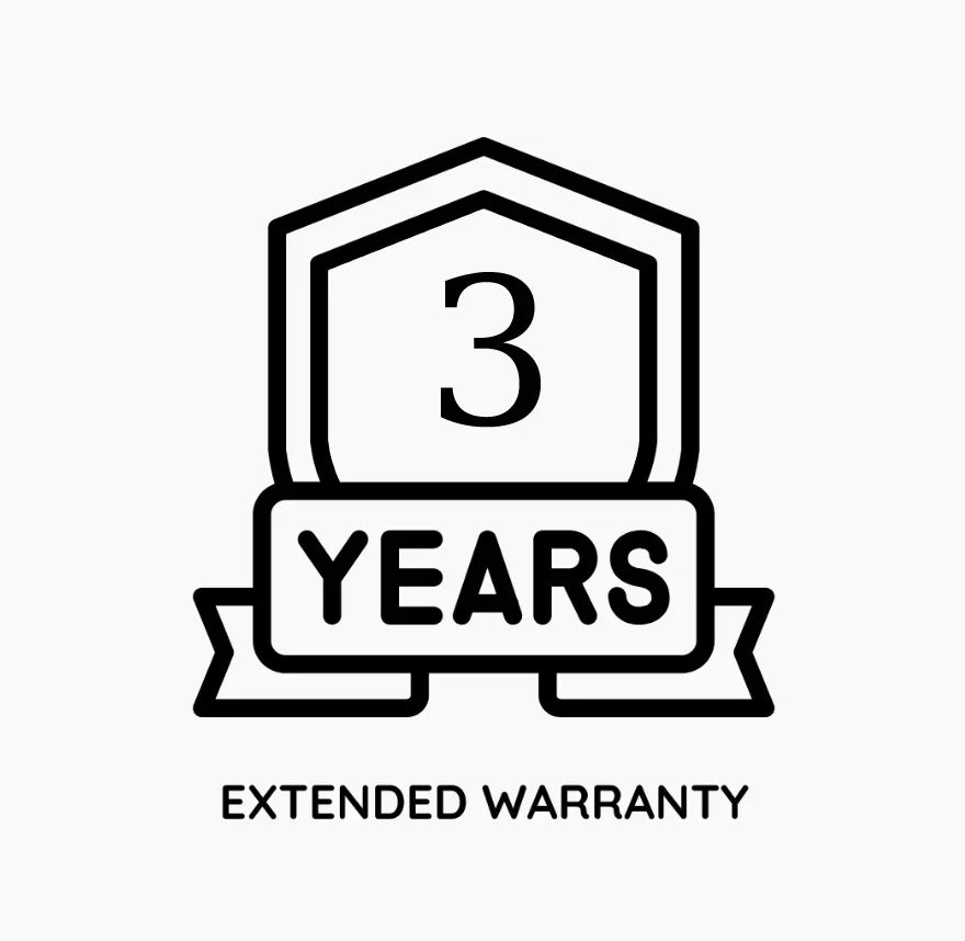 3 Years Extended Warranty Badge for Reliable Tools