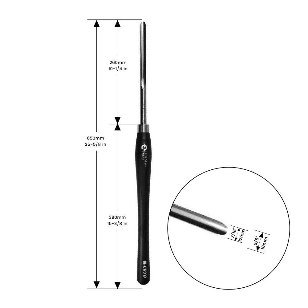 5/8" Spindle Gouge Wood Lathe Turning Tool M2 Cryo HSS - FindBuyTool
