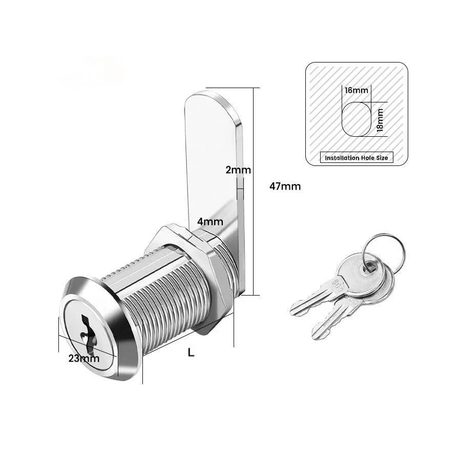Cabinet Cylinder Lock, Keyed Differently - FindBuyTool