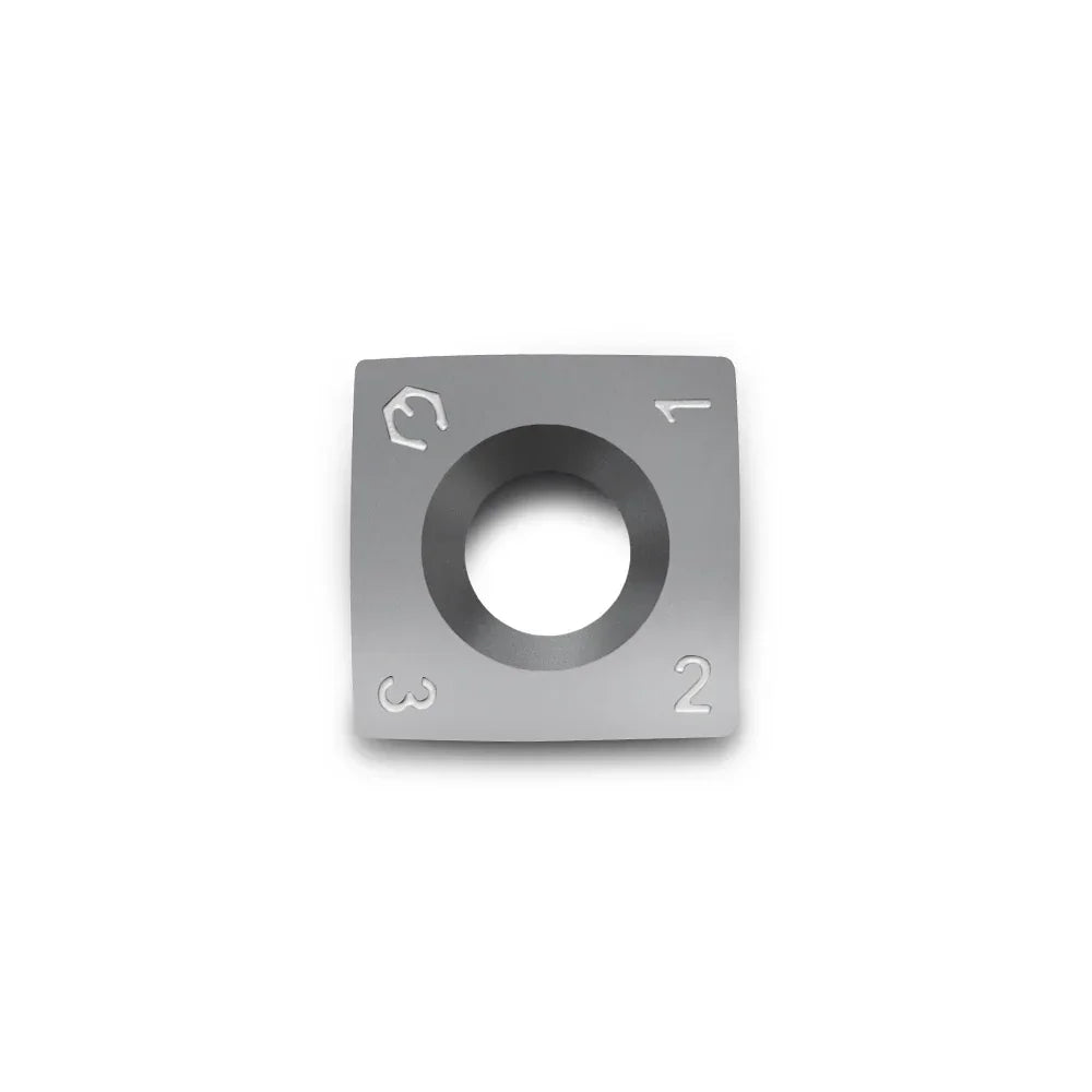 Carbide Insert Knife 15x15x2.5mm-30°-R150-4R0.5 for Helical Cutterhead, 4 Edges - FindBuyTool