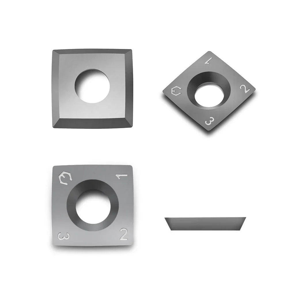 Carbide Insert Knife 15x15x2.5mm-30°-R150-4R0.5 for Helical Cutterhead, 4 Edges - FindBuyTool