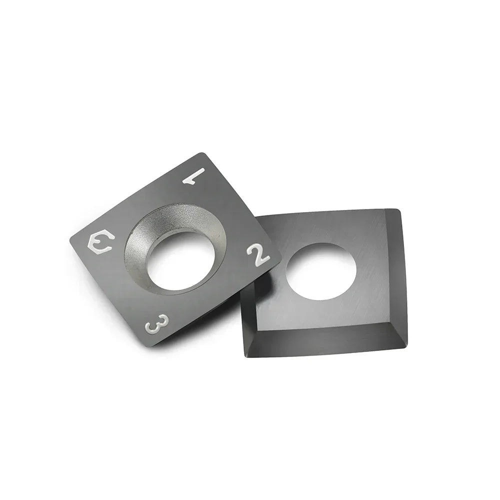 Carbide Insert Knife 15x15x2.5mm-30°-R150-4R0.5 for Helical Cutterhead, 4 Edges - FindBuyTool