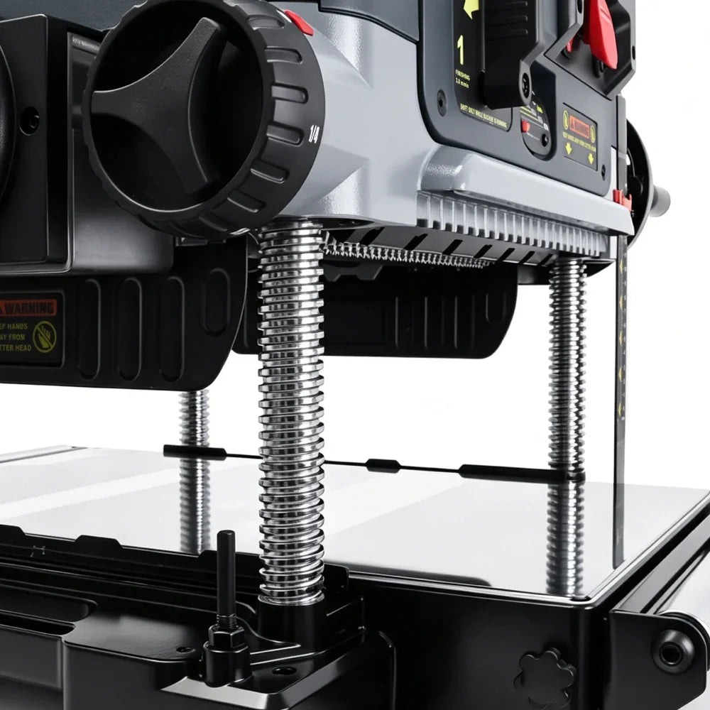 Machorool® FB132H 13" 2-Speed Thickness Planer with Helical Cutterhead - Findbuytool