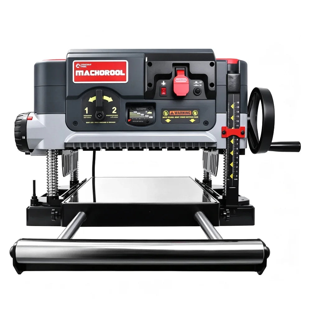 Machorool® FB132H 13" 2-Speed Thickness Planer with Helical Cutterhead - Findbuytool