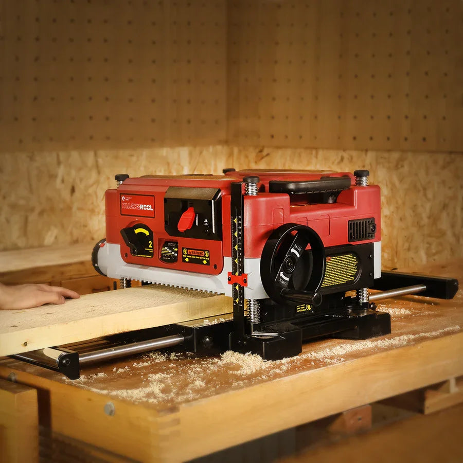 Machorool® FB132H 13" 2-Speed Thickness Planer with Helical Cutterhead - FindBuyTool