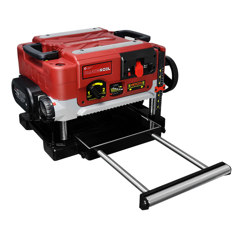 Machorool® FB132H 13" 2-Speed Thickness Planer with Helical Cutterhead - FindBuyTool