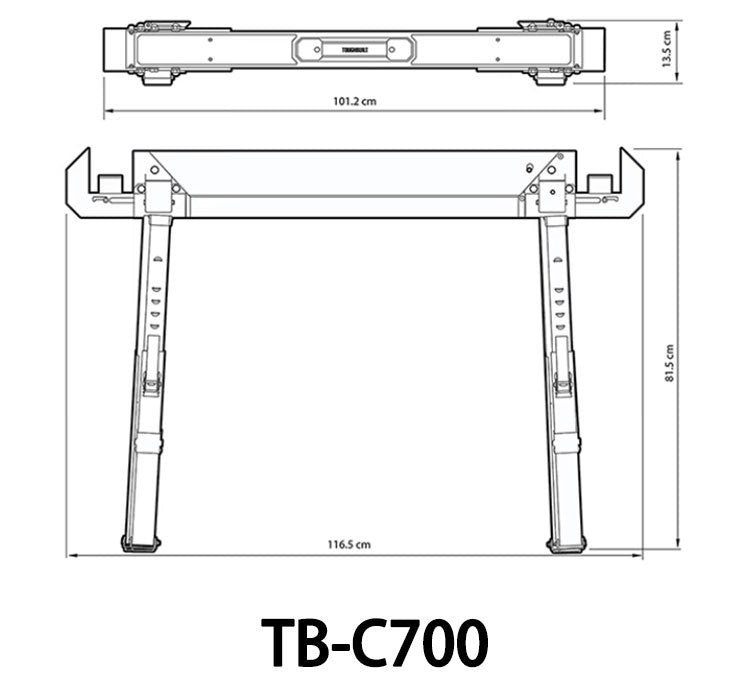 Heavy Duty Steel Sawhorse
