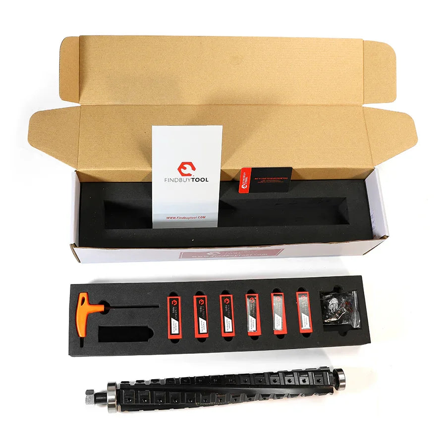 Helical Cutterhead for DeWalt DW735/DW735X/DW735-XE Thickness Planer, 4 Rows - FindBuyTool