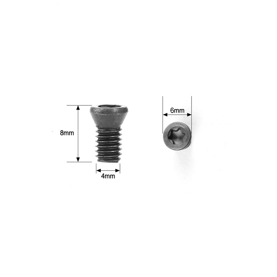 Vis à tête plate torx m4 x 8