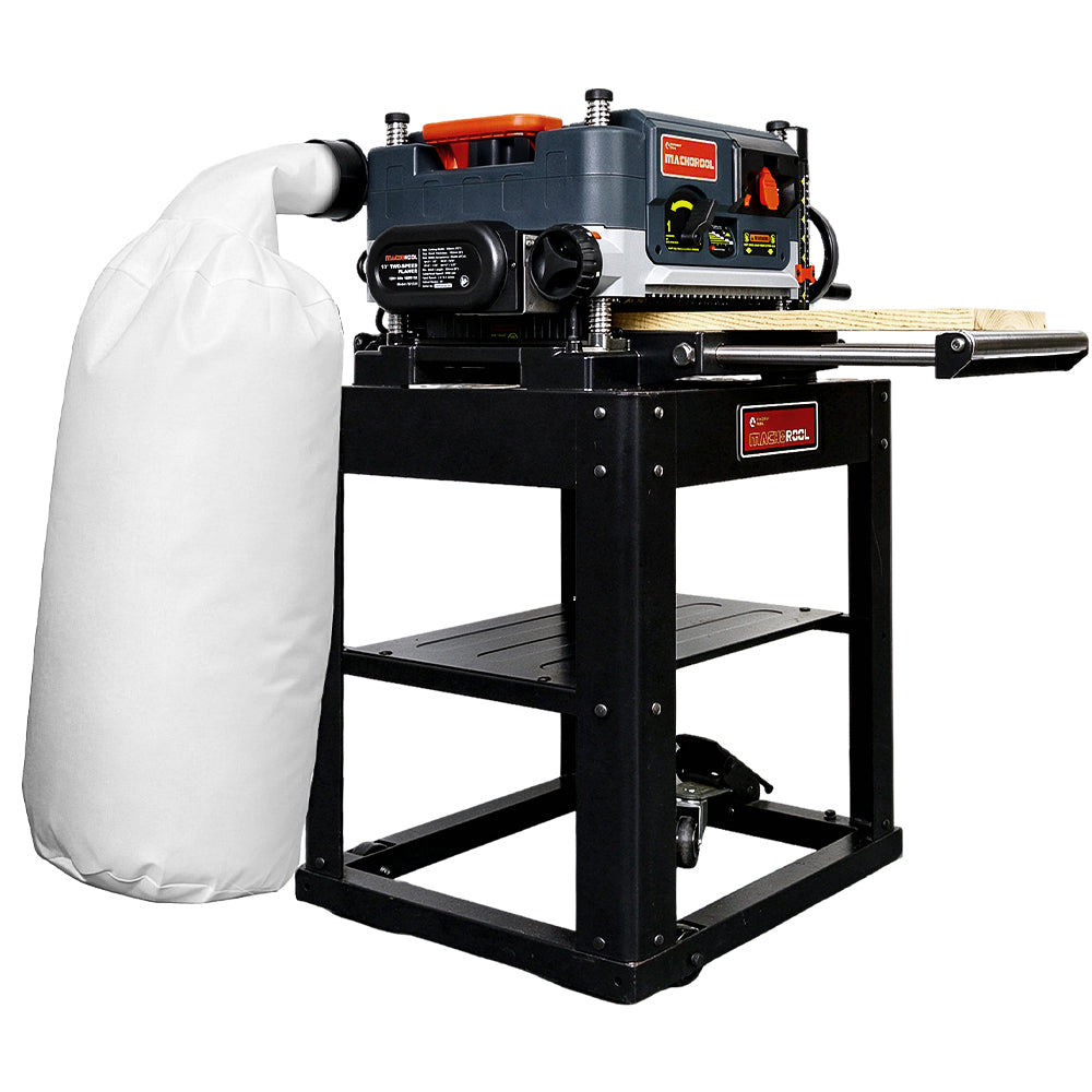 Machorool® FB132H 13" 2-Speed Thickness Planer with Helical Cutterhead - Findbuytool