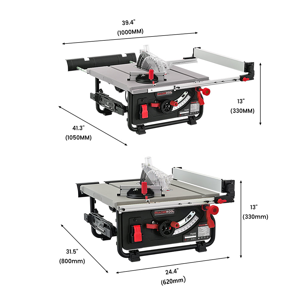 Machorool® FS255 10" Compact Table Saw - FindBuyTool