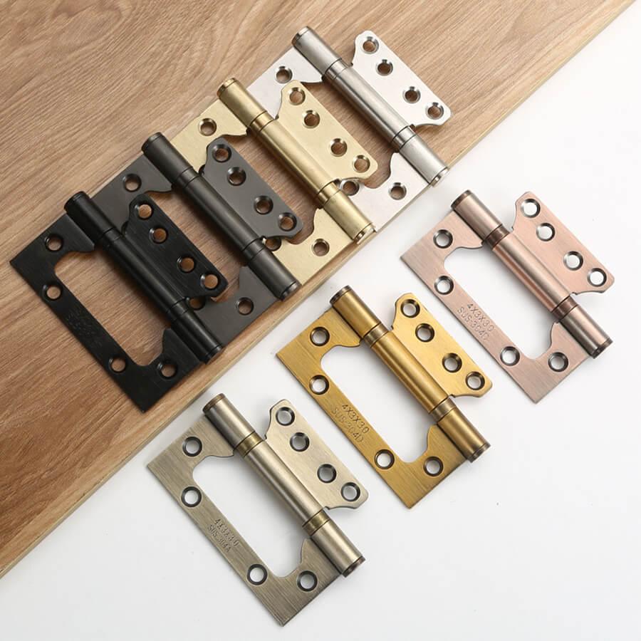 Stainless Steel Non-Mortise Hinge, 2 Pcs - FindBuyTool