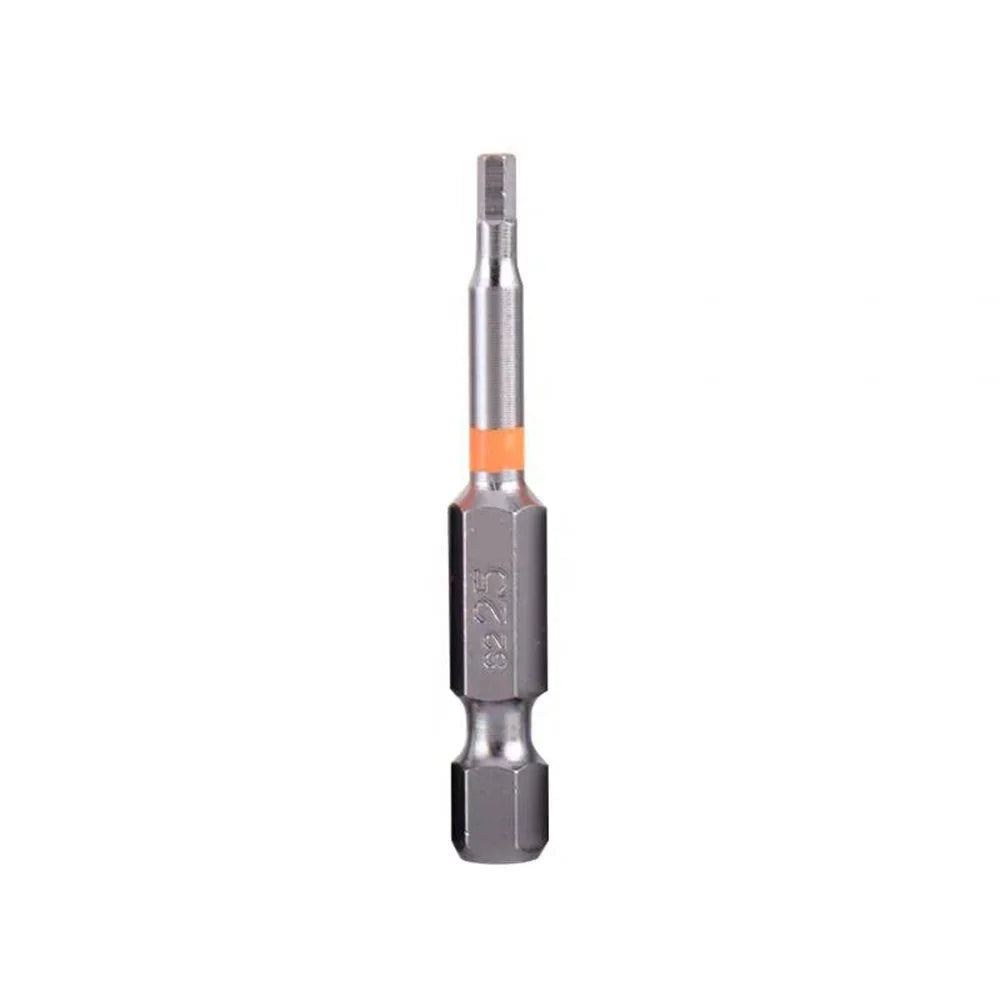 Precision 3/8-inch hex shank driver bit with orange band for woodworking tools