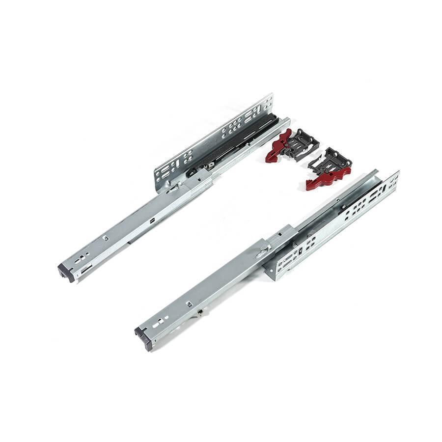 Soft-Close Concealed 3-Section Undermount Drawer Slide, 1 Pair - FindBuyTool