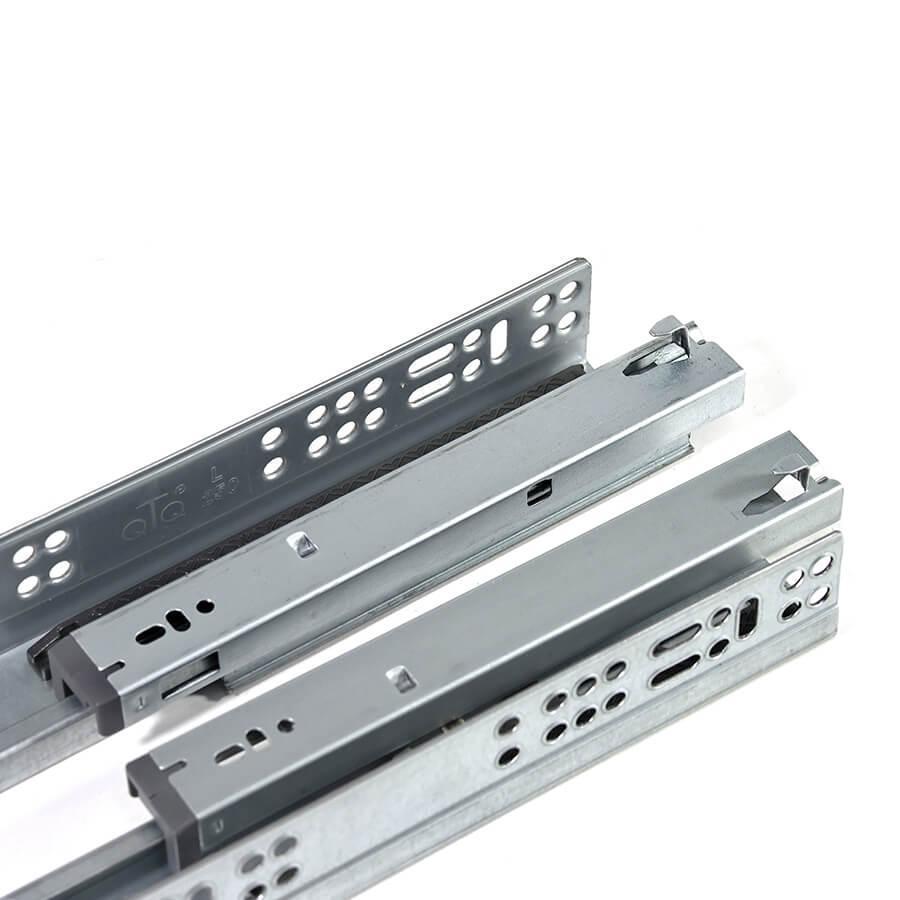 Soft-Close Concealed 3-Section Undermount Drawer Slide, 1 Pair - FindBuyTool