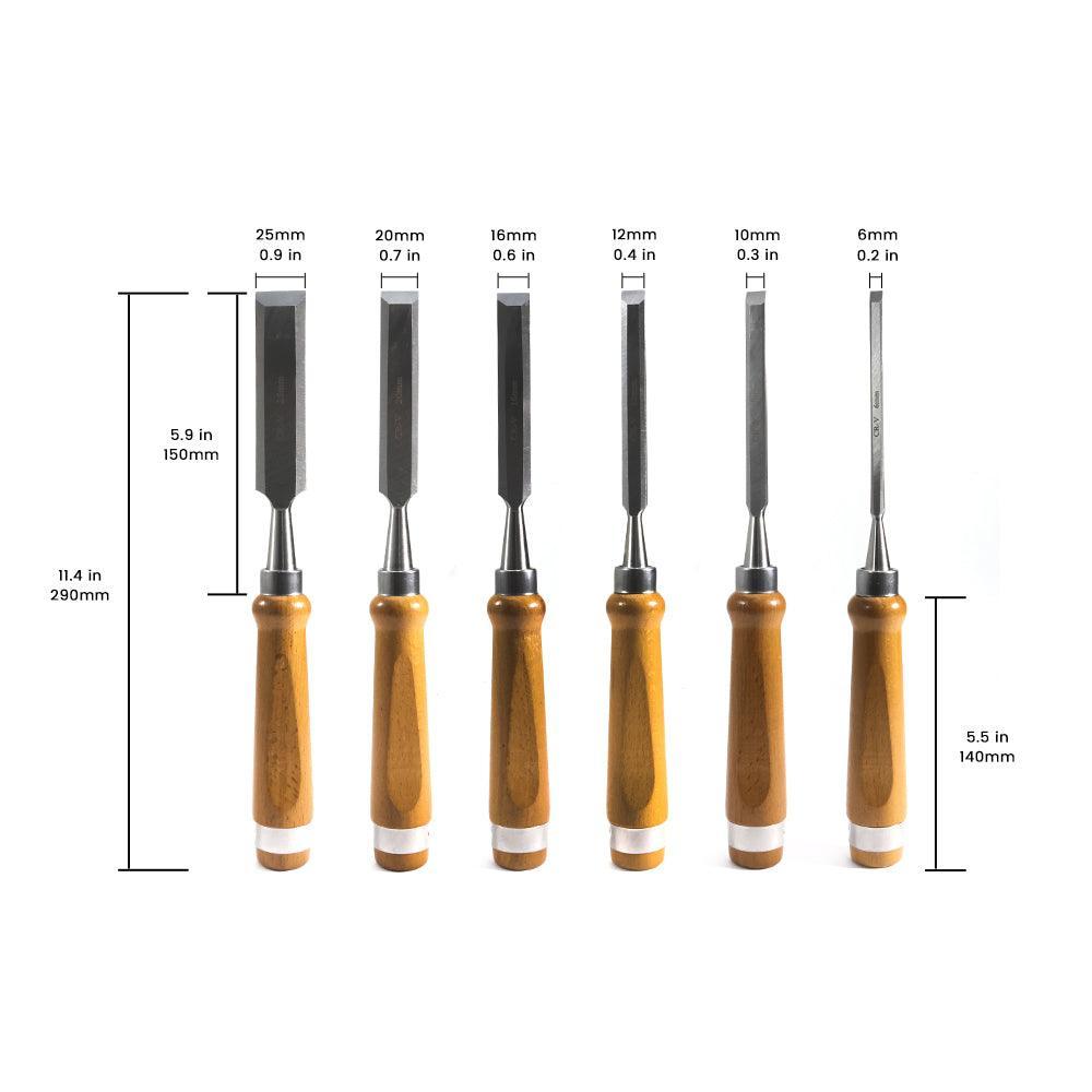 Wood Chisel Tool 6 Pcs Set - FindBuyTool