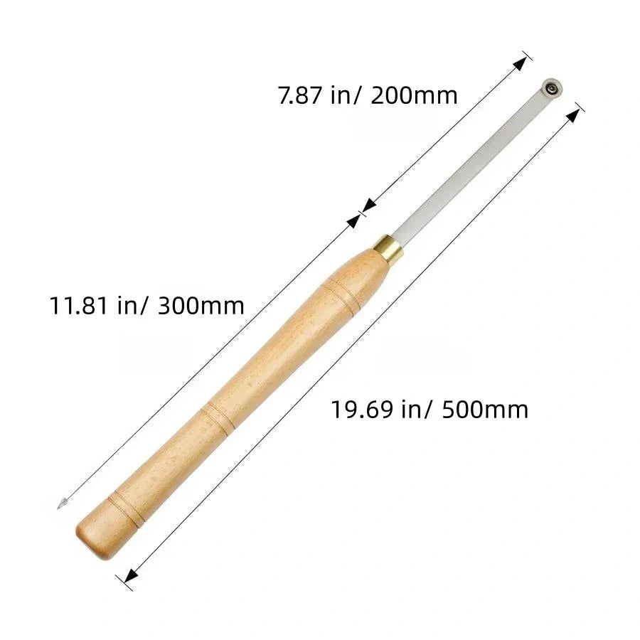 Herramienta de carburo de madera Tarto de torno Tamaño medio Finaby Round Tip Sipa