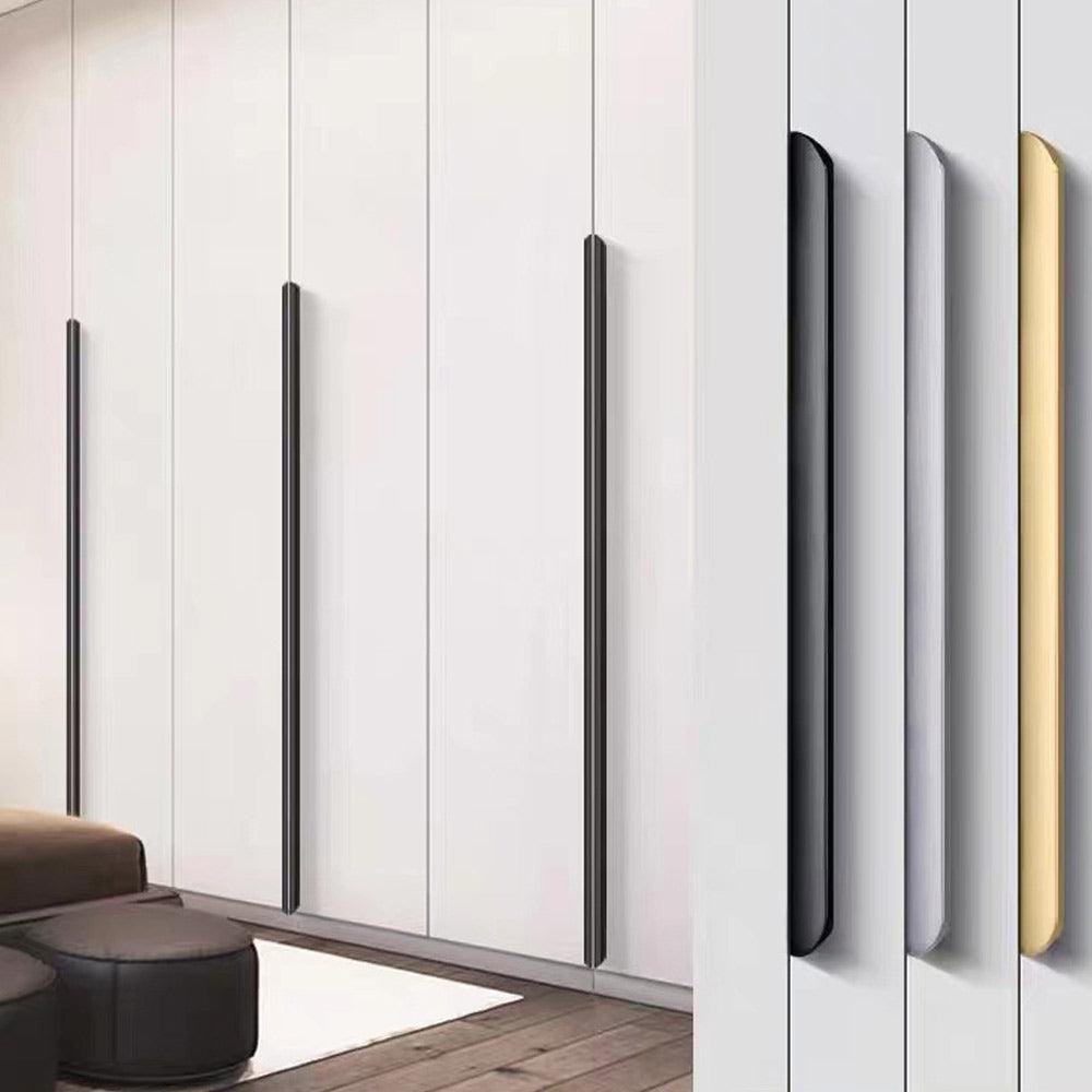 Cabinet Pulls Drawer Handle Finger Edge Pull, 2 Pcs - FindBuyTool