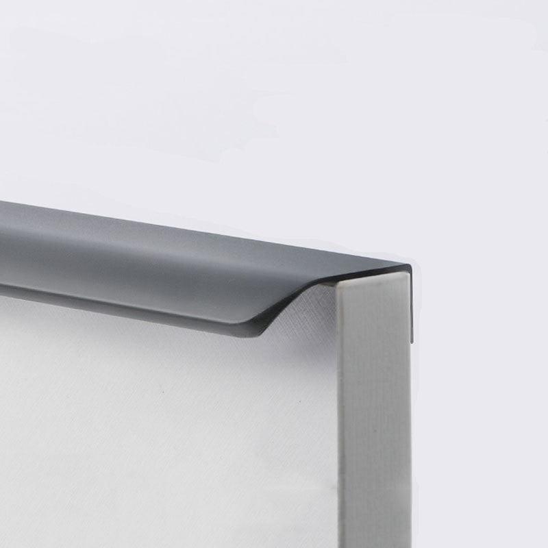 Cabinet Pulls Drawer Handle Finger Edge Pull, 2 Pcs - FindBuyTool