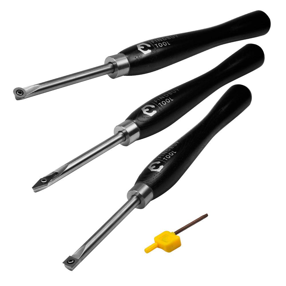 Carbide Woodturning Tool Set 3PC - FindBuyTool