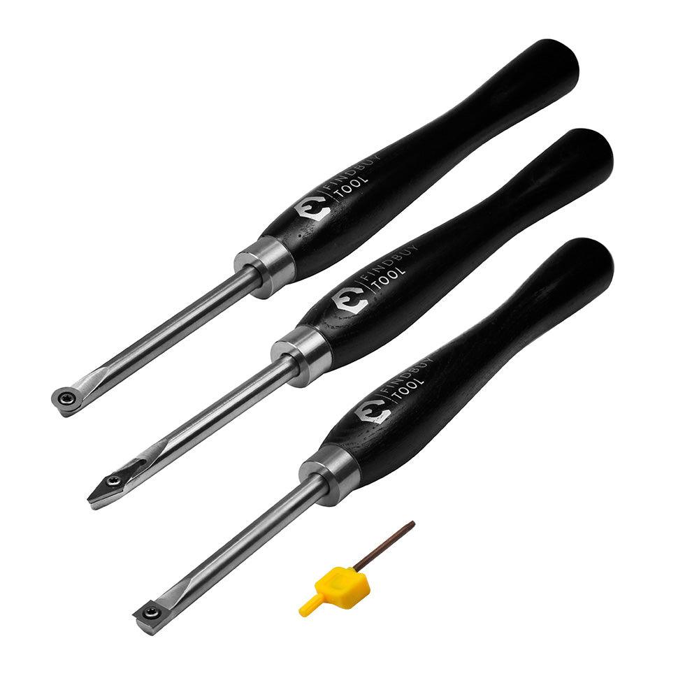Carbide Woodturning Tool Set 3PC - FindBuyTool