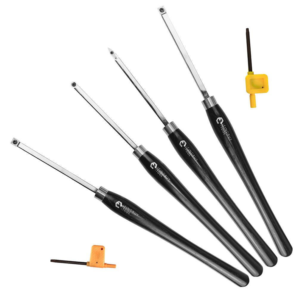 Carbide Woodturning Tool Set 4PC Full Size - FindBuyTool
