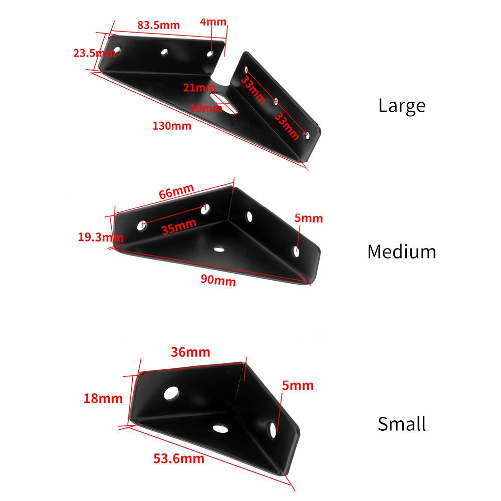 Corner Brace Connector 90 Degree Triangle, 10 PCS - FindBuyTool