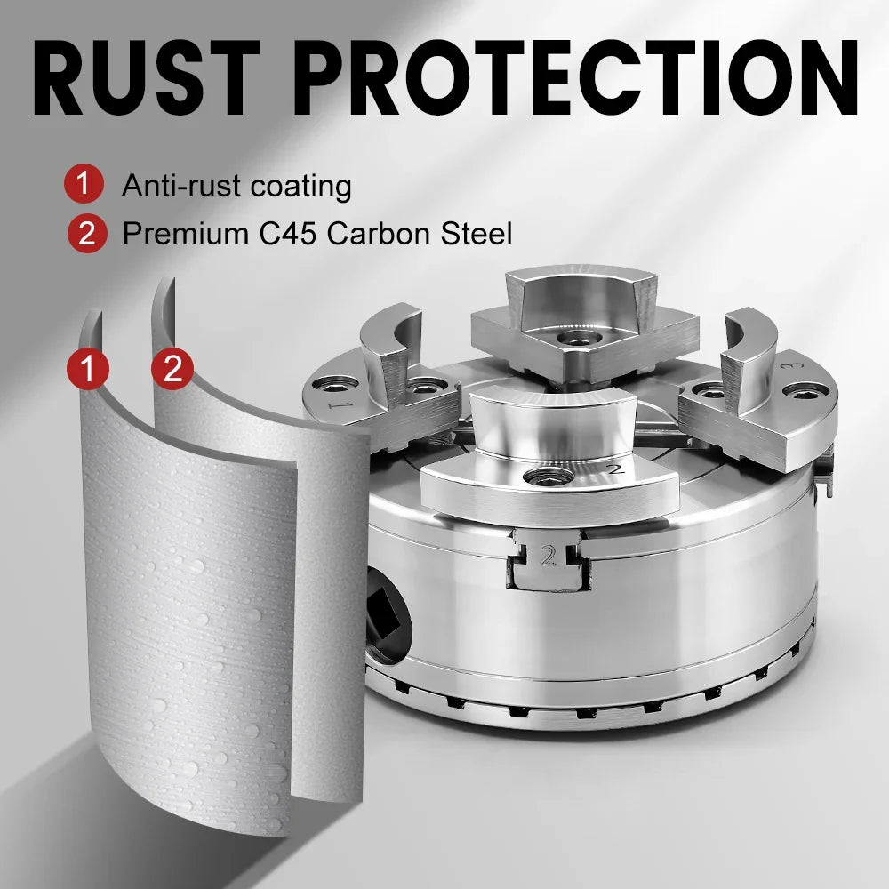Rust protection tool with anti-rust coating and premium C45 carbon steel for durable woodworking projects