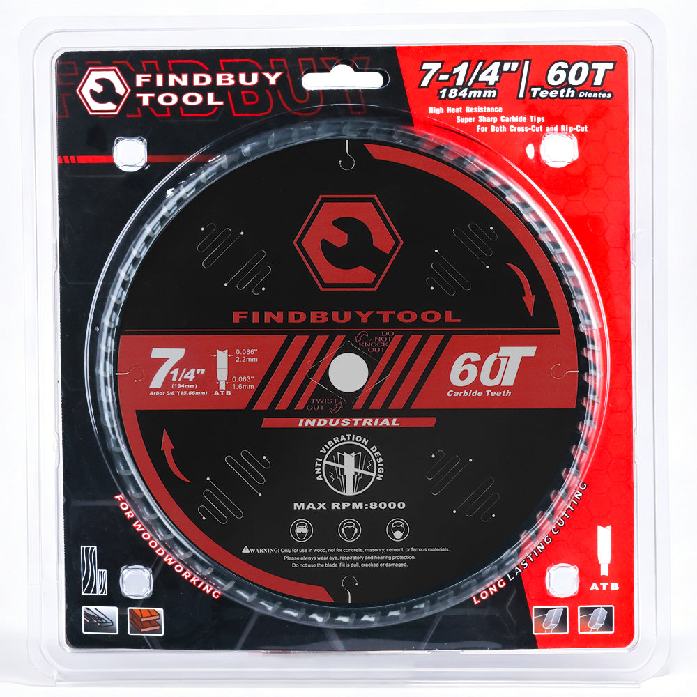 Findbuytool 7-1/4-Inch 60-Tooth Circular Saw Blade - FindBuyTool