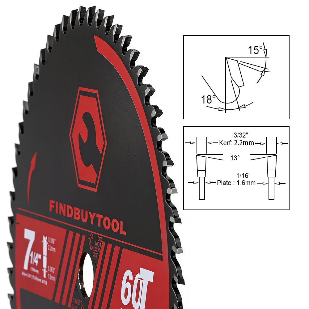 Findbuytool 7-1/4-Inch 60-Tooth Circular Saw Blade - FindBuyTool