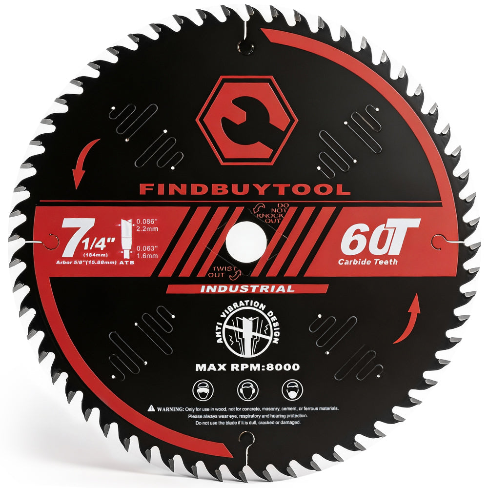 Findbuytool 7-1/4-Inch 60-Tooth Circular Saw Blade - FindBuyTool