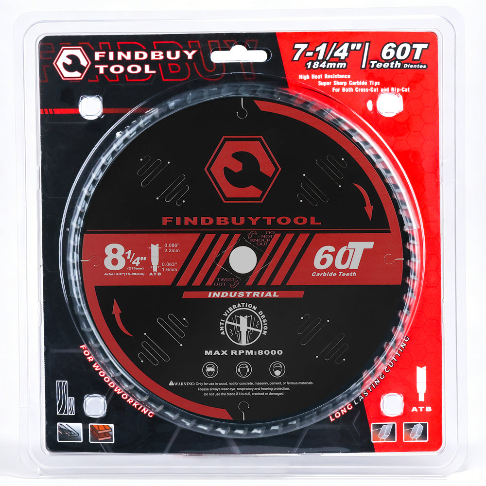 Findbuytool 8-1/4-Inch 60-Tooth Circular Saw Blade - FindBuyTool
