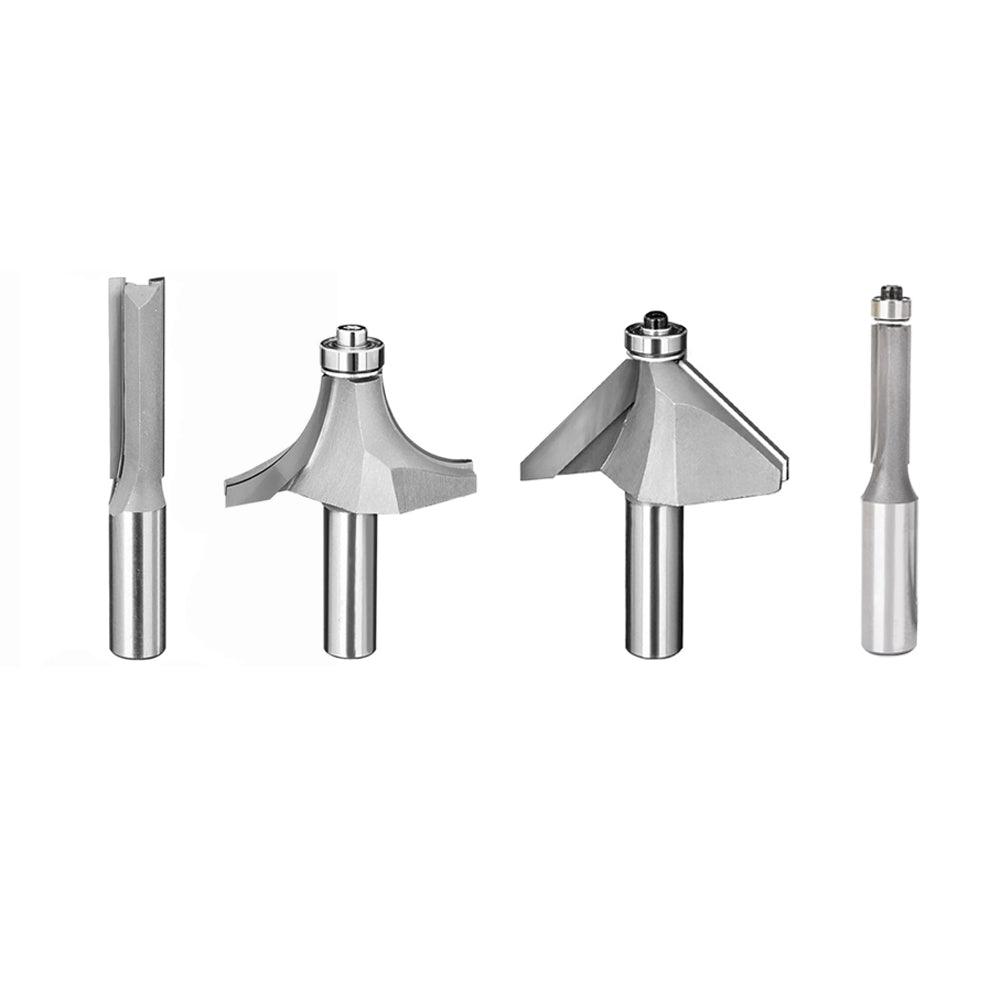 Findbuytool Router Bit Set 4 Piece, 1/2 Inch Shank - FindBuyTool