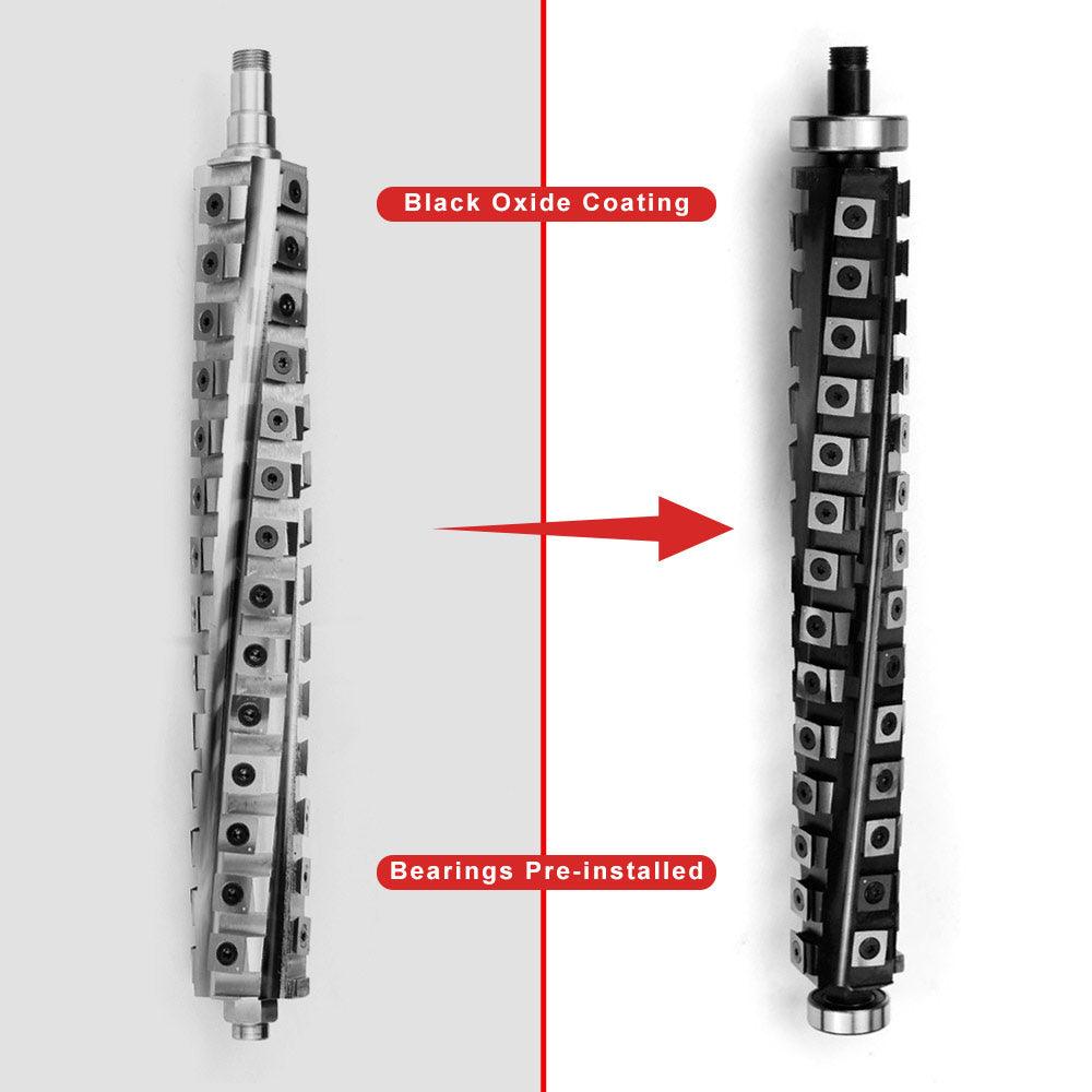Helical Cutterhead for DeWalt DW735/DW735X/DW735-XE Thickness Planer, 4 Rows - FindBuyTool