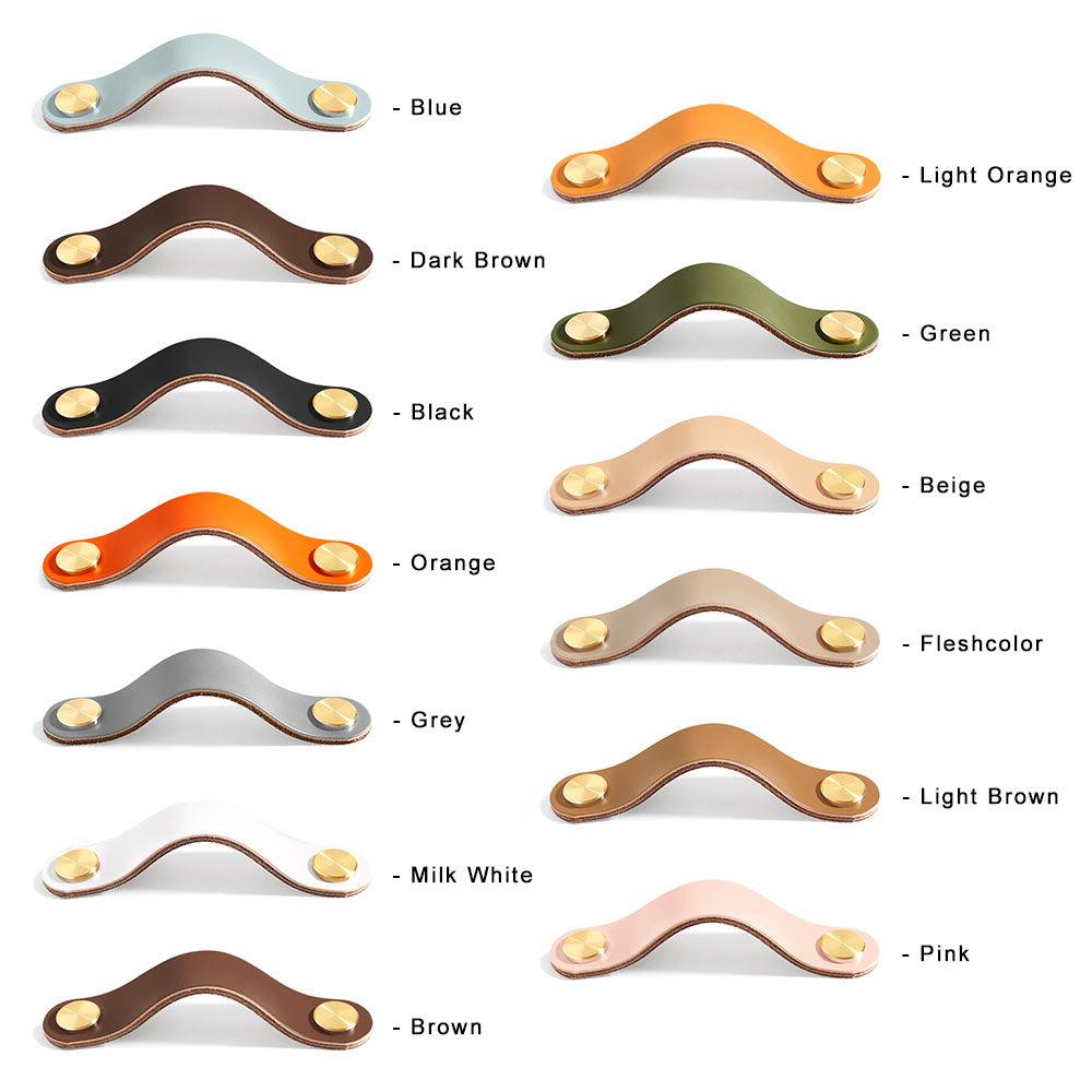 Leather Dresser Pull Handles for Cabinet Drawer - FindBuyTool